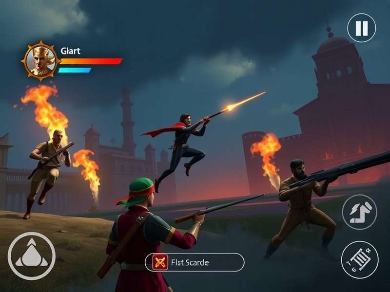 Hyderabad Heroes War gameplay screenshot showing battle scene